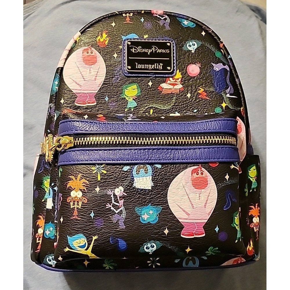 Loungefly Disney Parks Inside Out All-Over Print Mini Backpack – NWT With FLAW